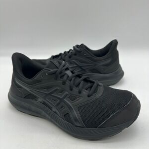 ASICS 1012B422 Women Size 8 Wide JOLT 4 Triple Black Mesh Sneaker Running Shoes